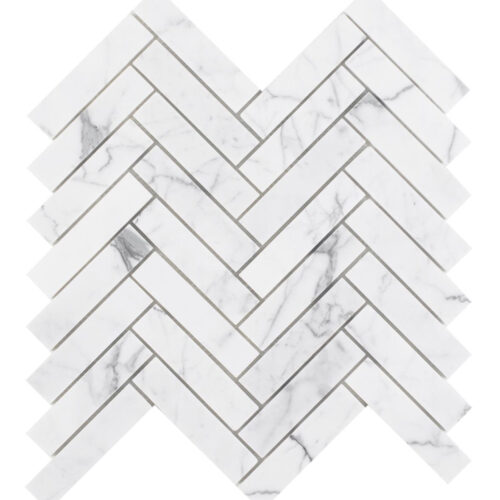 CARRARA HERRINGBONE MOSAIC 35X110 | HB04