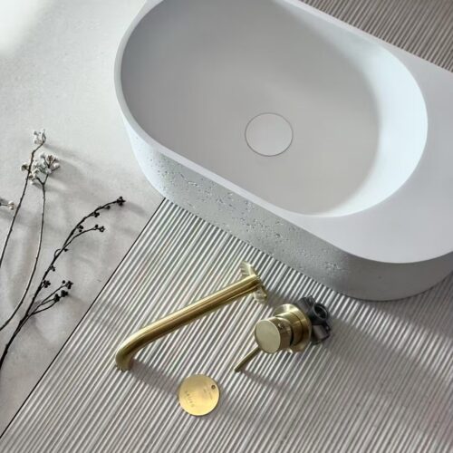 ARUVO™ ELEMENT Concrete Basin | Matte White